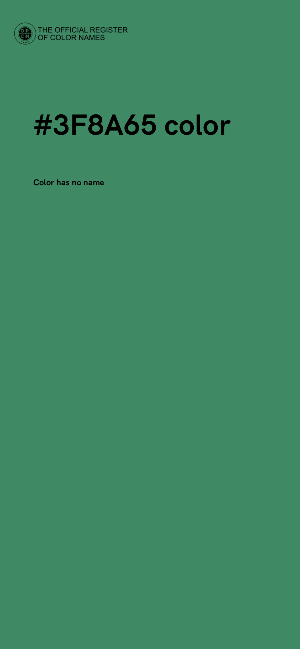 #3F8A65 color image