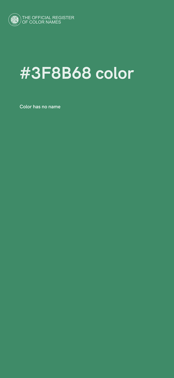 #3F8B68 color image