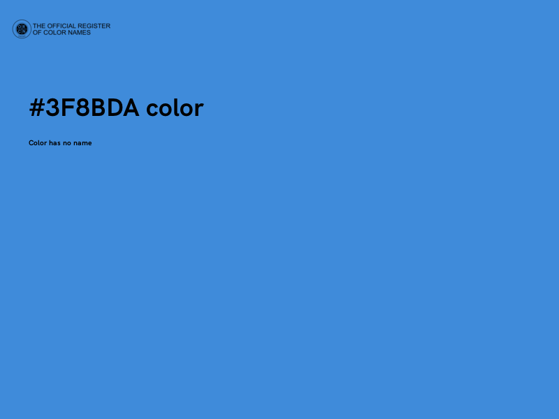 #3F8BDA color image