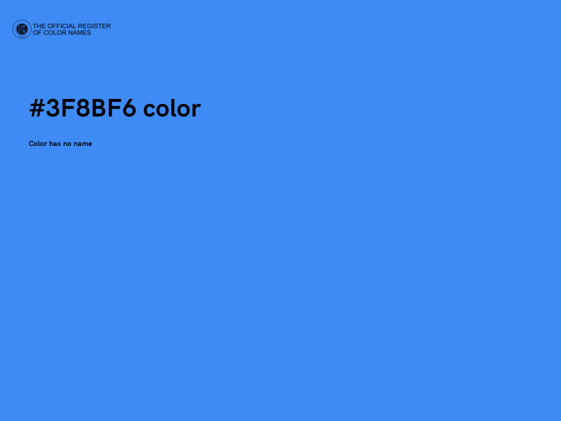 #3F8BF6 color image