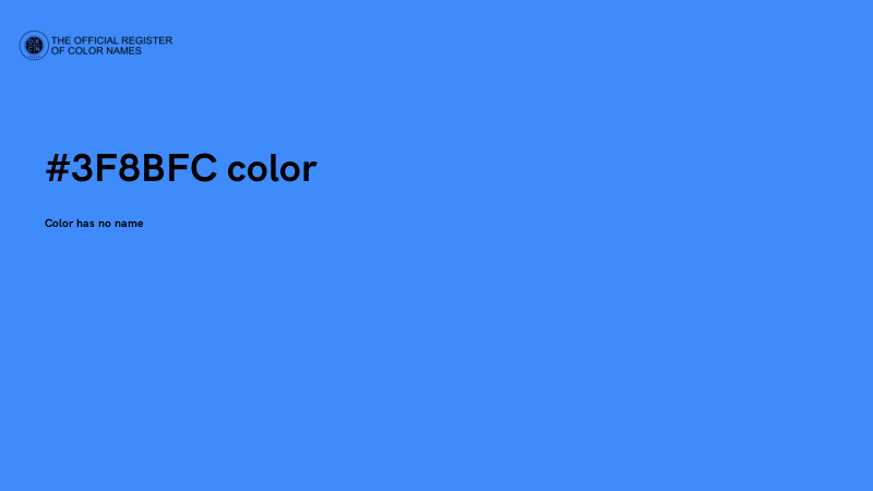 #3F8BFC color image