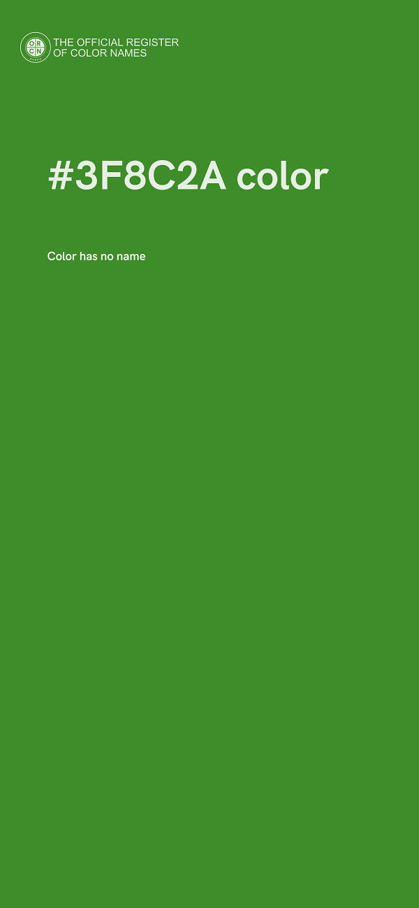 #3F8C2A color image