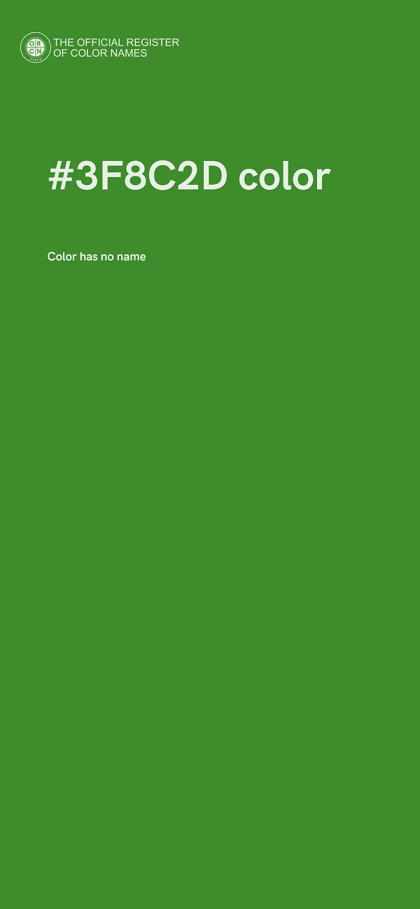 #3F8C2D color image