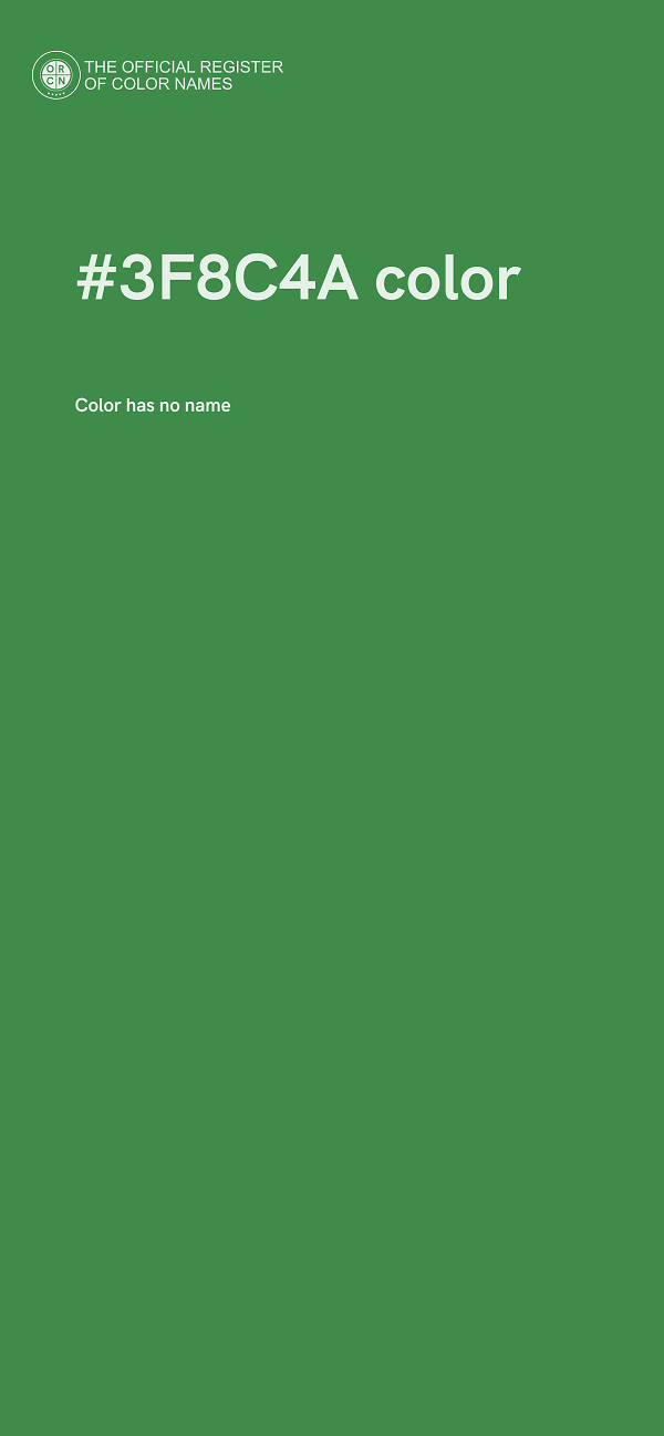 #3F8C4A color image