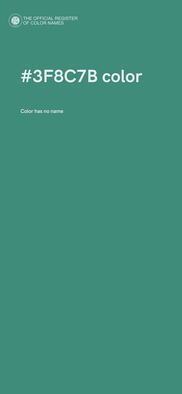 #3F8C7B color image