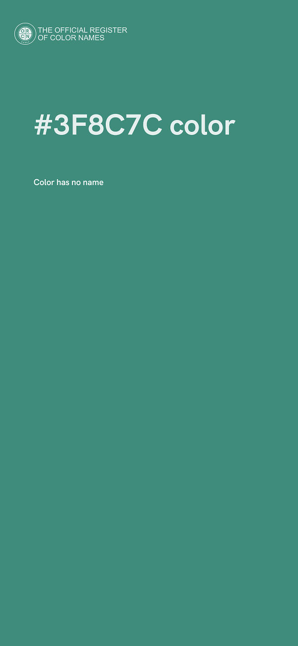 #3F8C7C color image