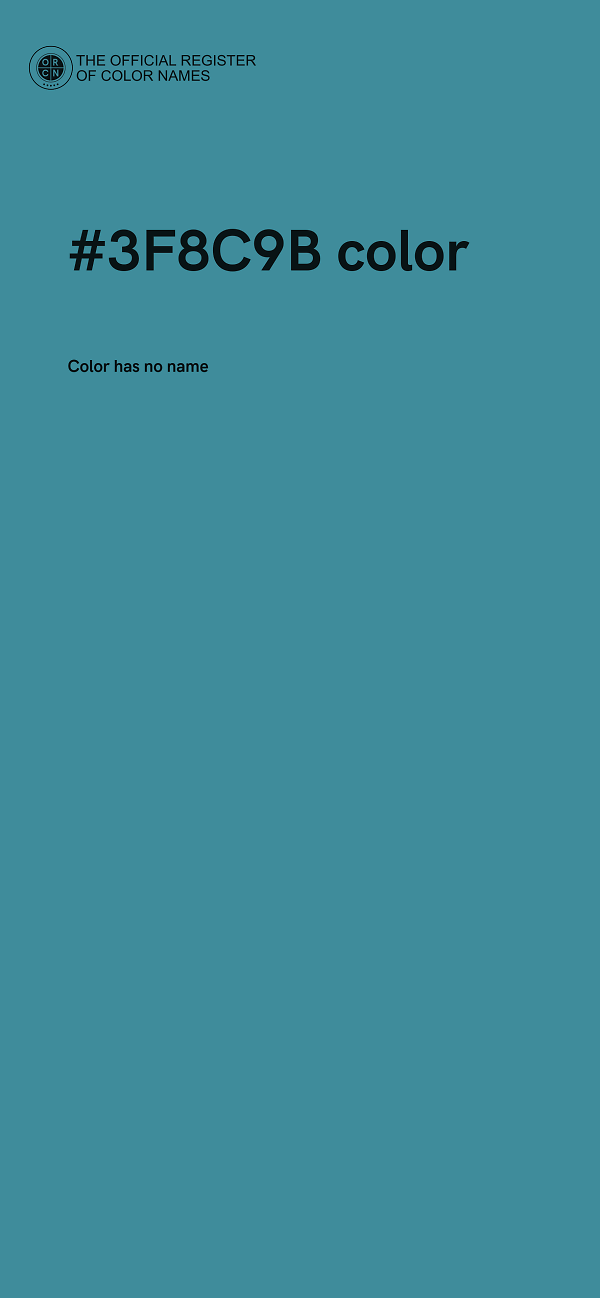 #3F8C9B color image