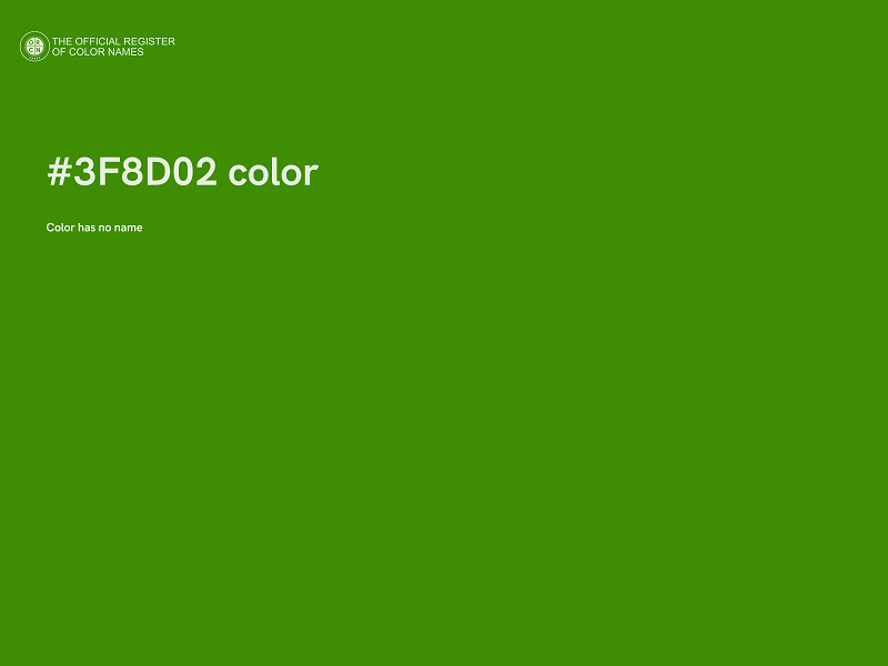 #3F8D02 color image