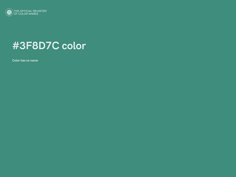 #3F8D7C color image