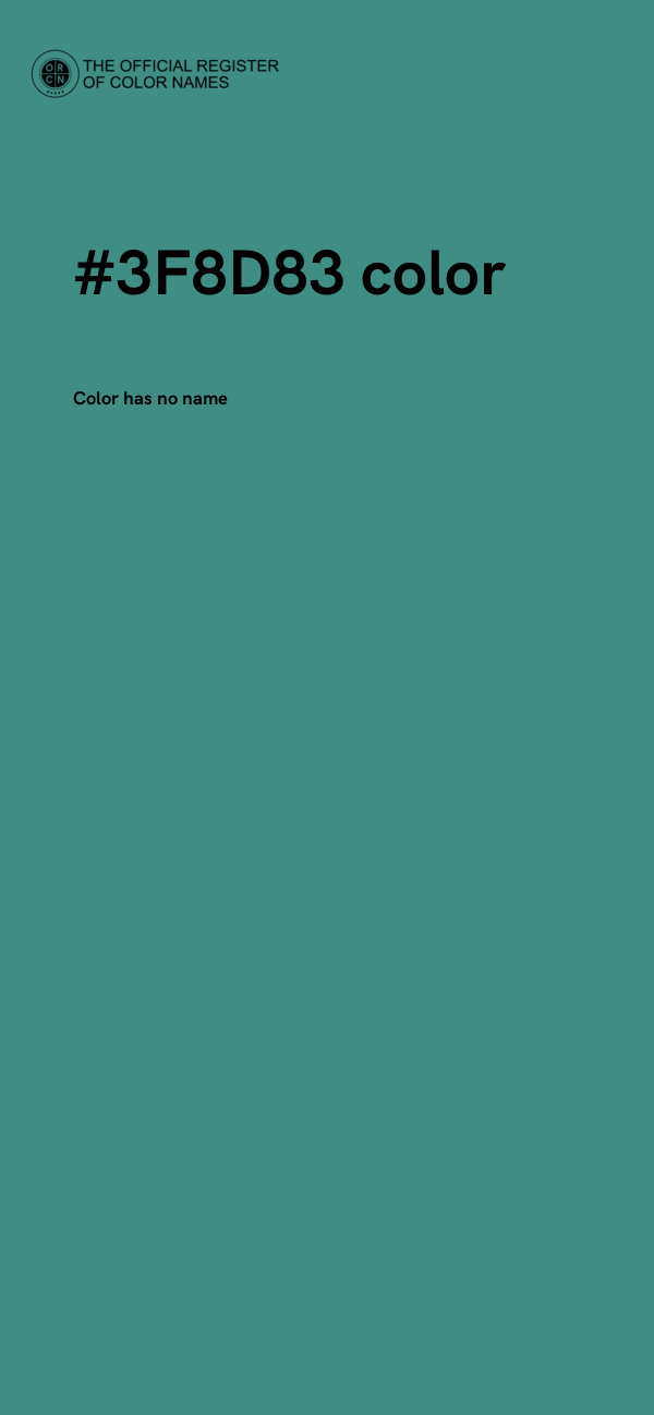 #3F8D83 color image
