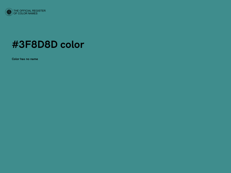 #3F8D8D color image