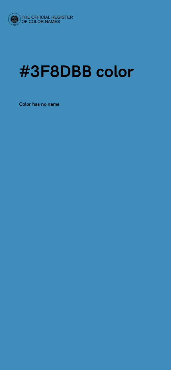 #3F8DBB color image