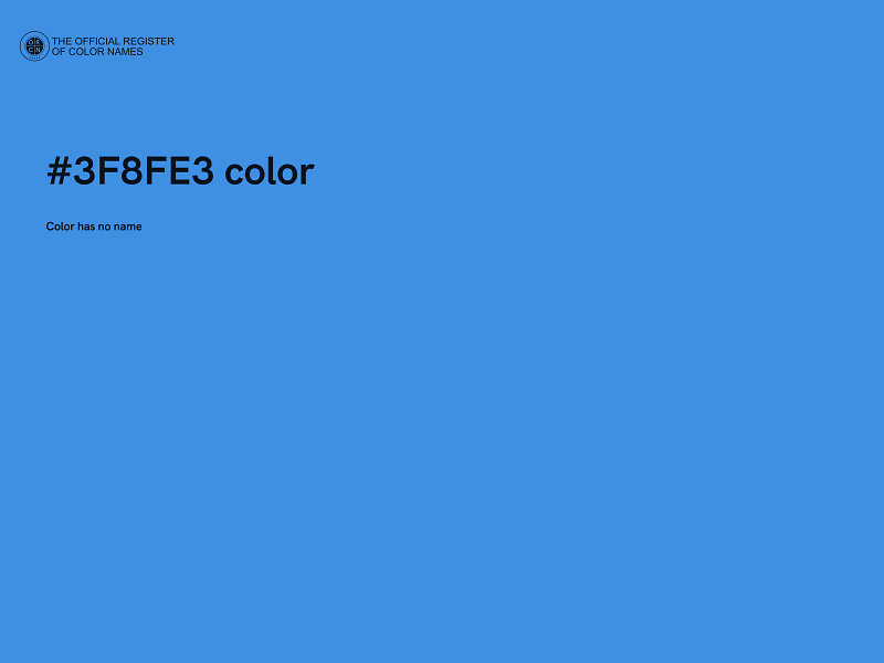 #3F8FE3 color image