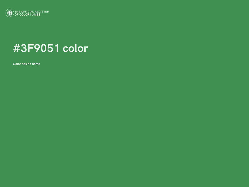 #3F9051 color image