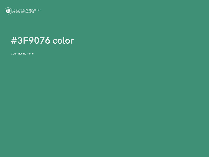 #3F9076 color image