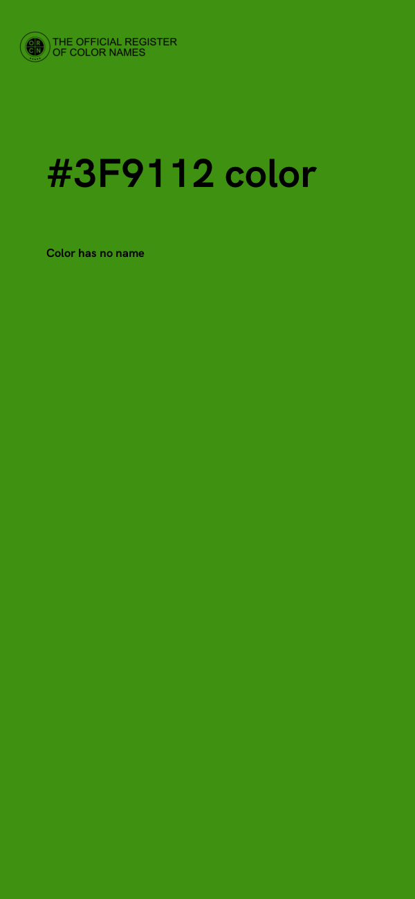 #3F9112 color image