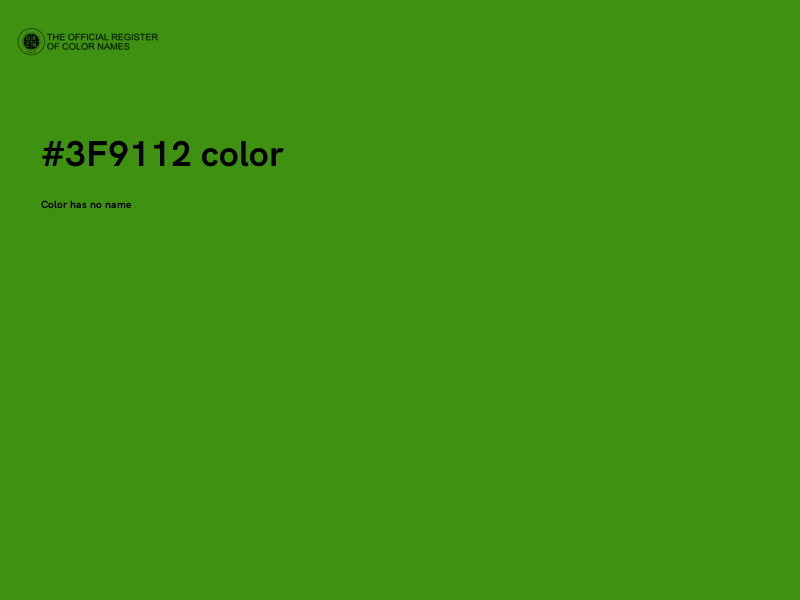#3F9112 color image