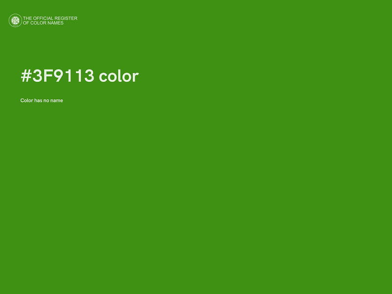 #3F9113 color image