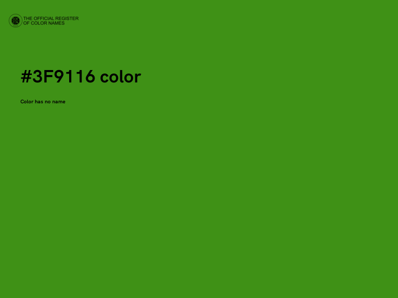#3F9116 color image