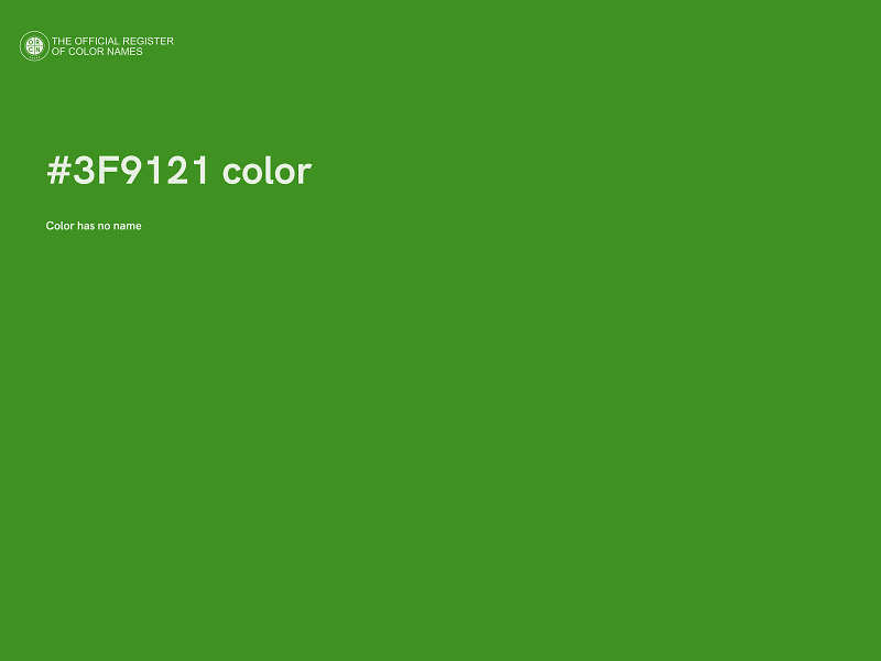 #3F9121 color image