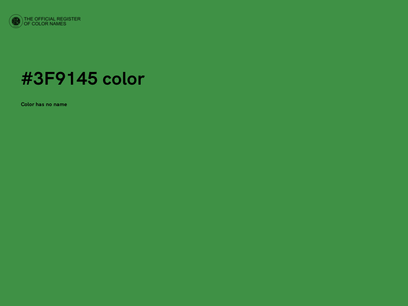 #3F9145 color image