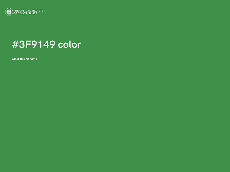 #3F9149 color image