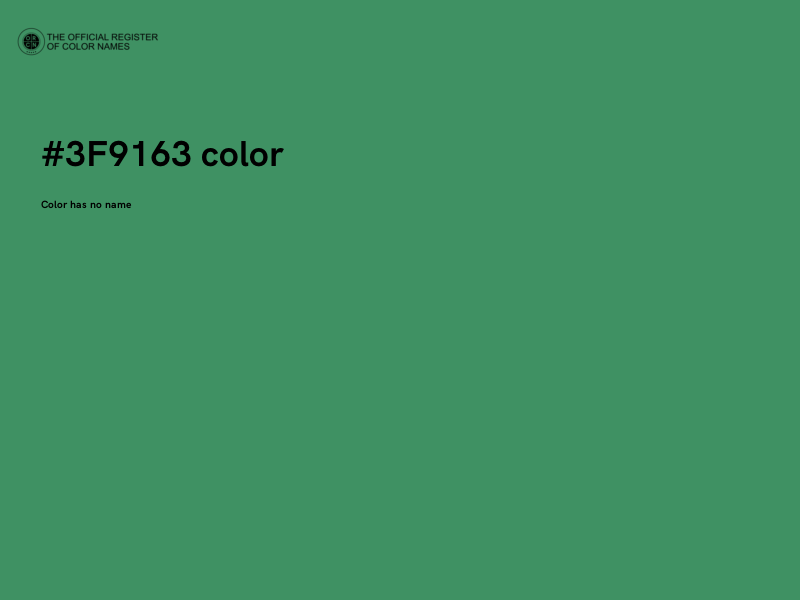 #3F9163 color image
