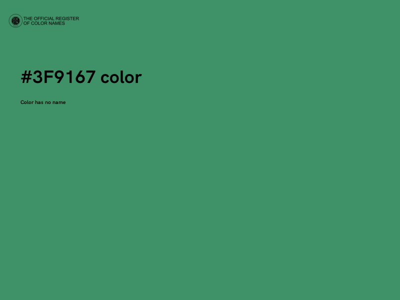 #3F9167 color image
