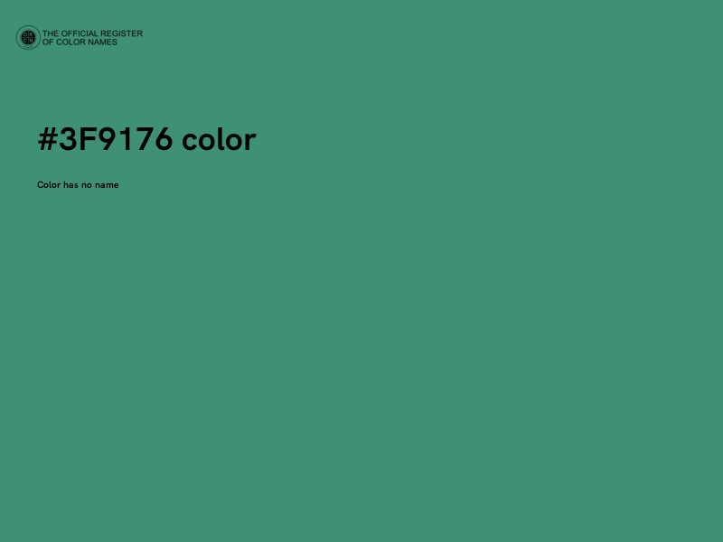 #3F9176 color image