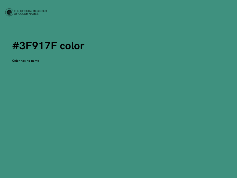 #3F917F color image