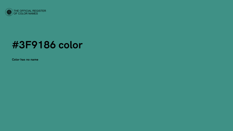 #3F9186 color image