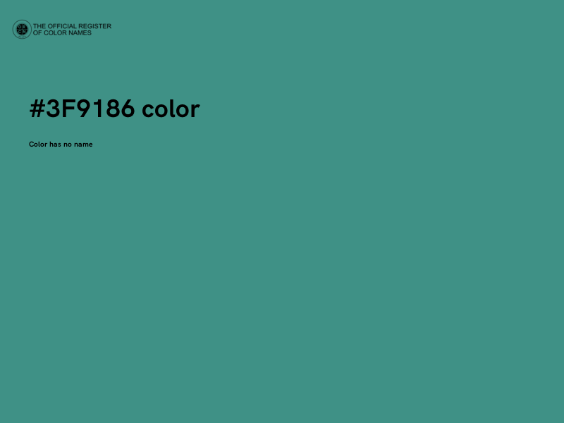 #3F9186 color image