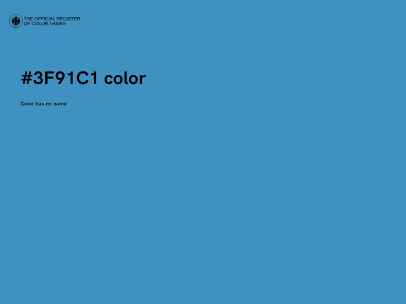 #3F91C1 color image