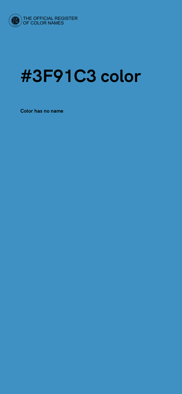 #3F91C3 color image