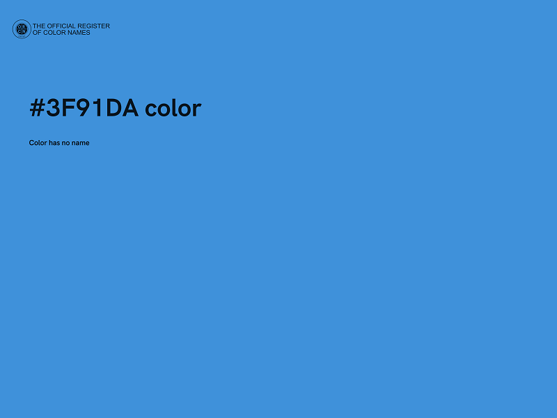 #3F91DA color image