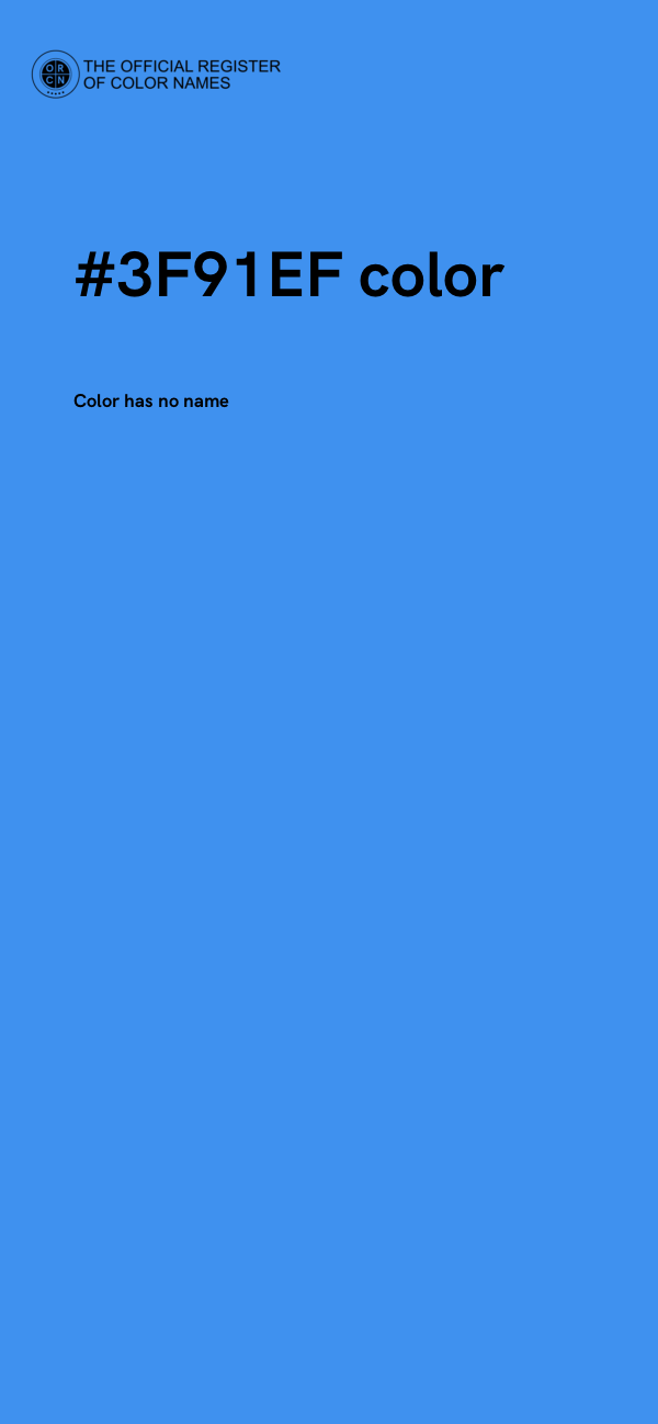 #3F91EF color image
