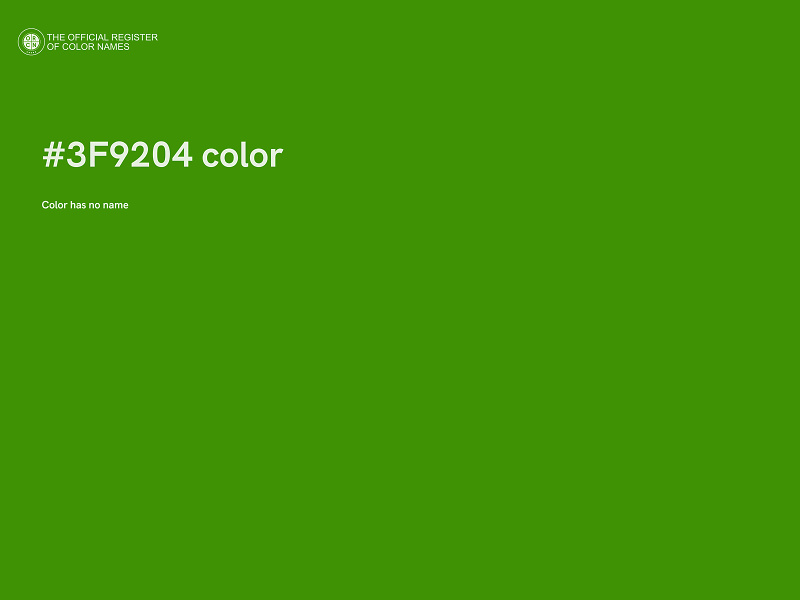 #3F9204 color image