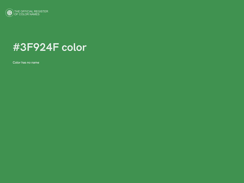 #3F924F color image