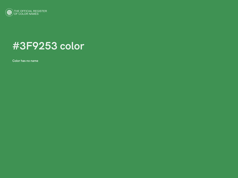 #3F9253 color image