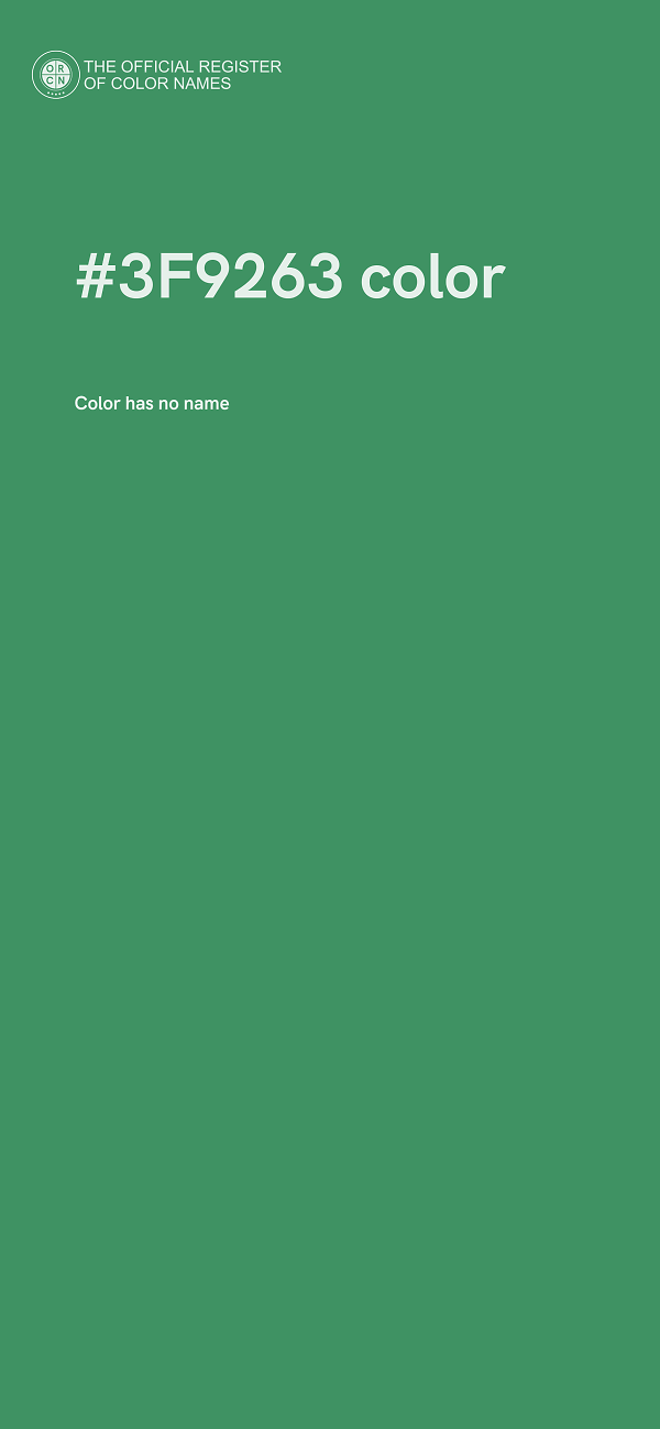 #3F9263 color image