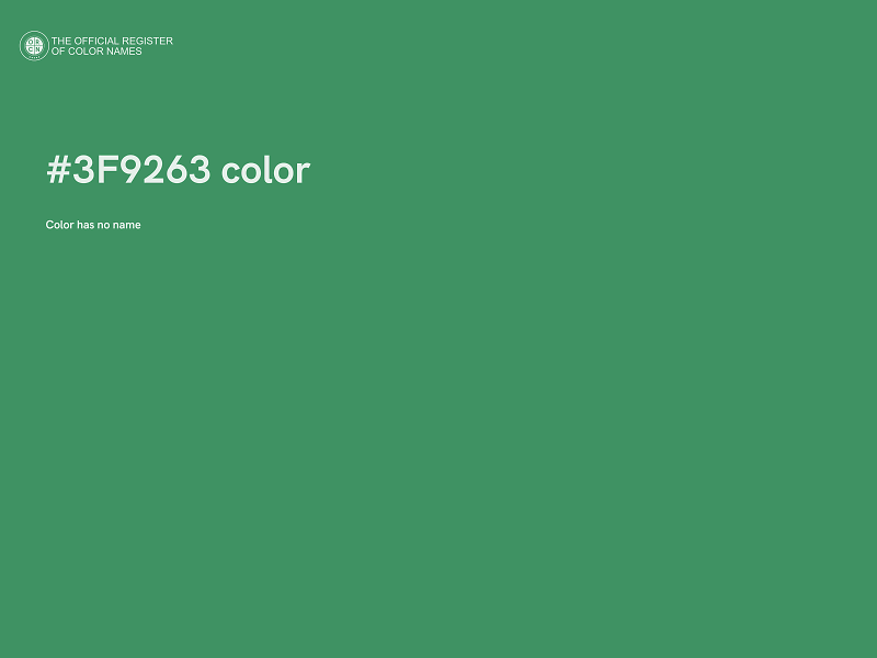 #3F9263 color image