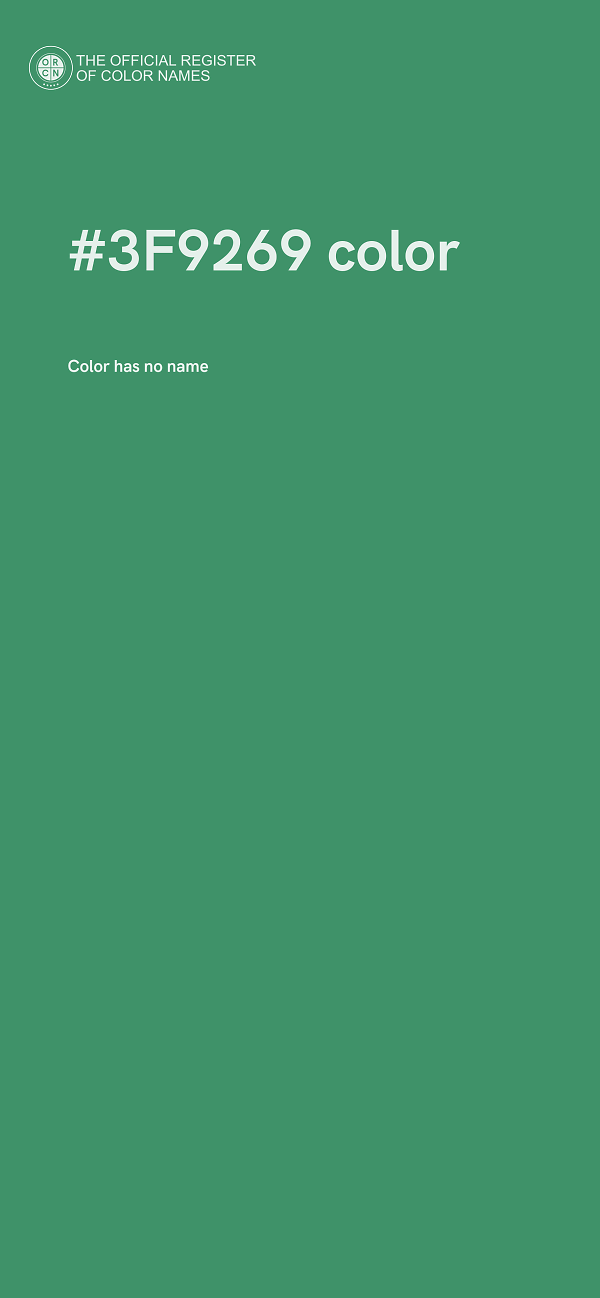 #3F9269 color image