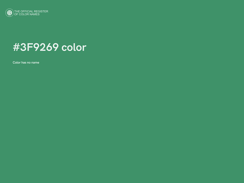 #3F9269 color image