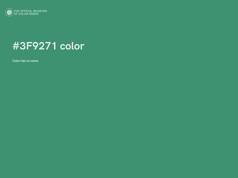 #3F9271 color image