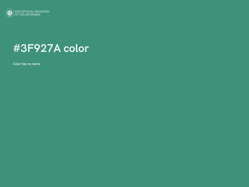 #3F927A color image