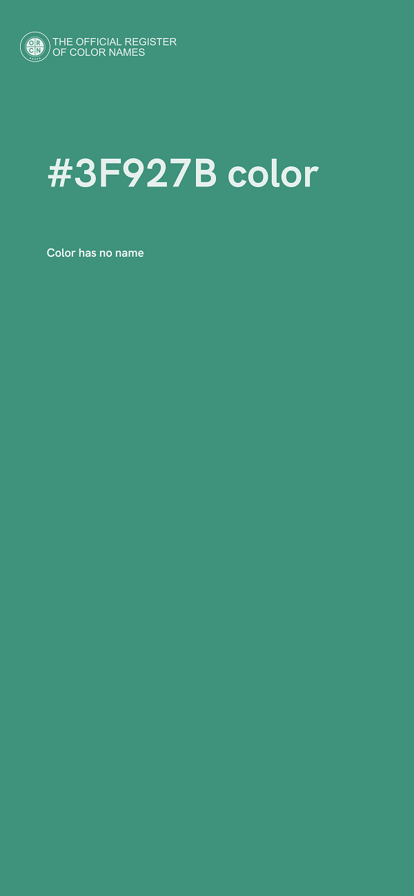 #3F927B color image