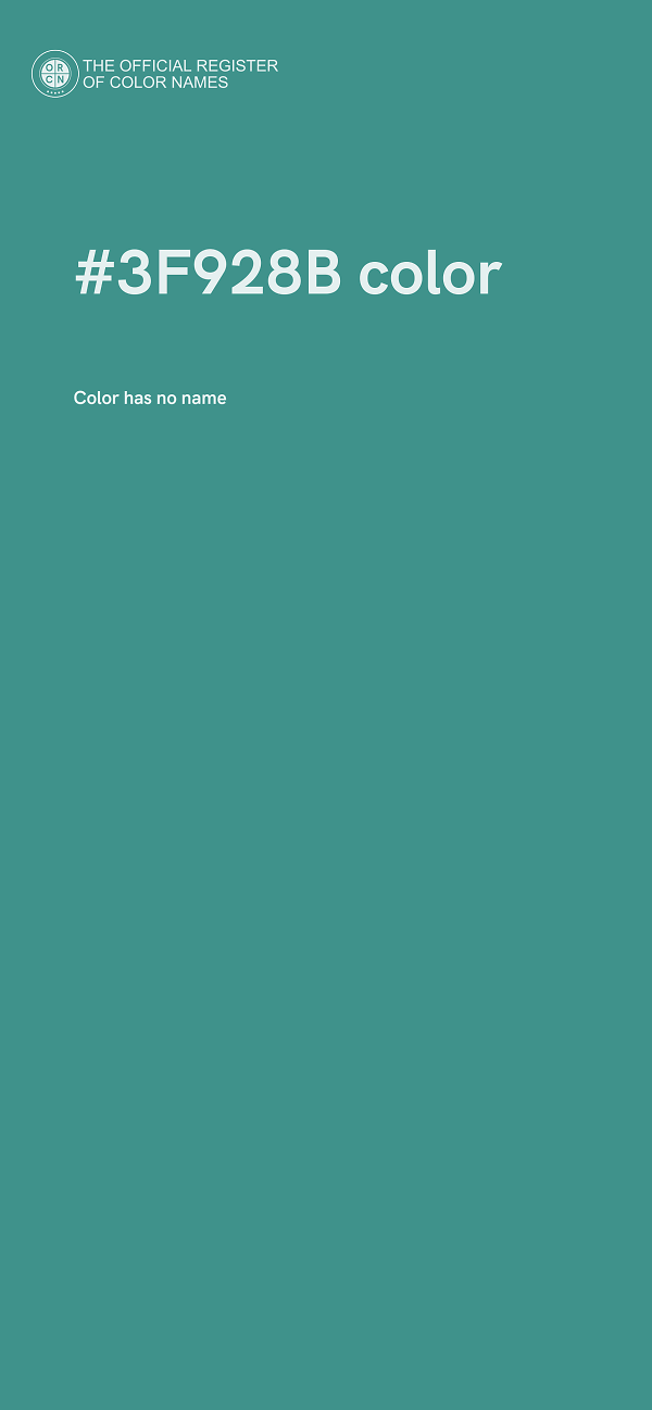 #3F928B color image