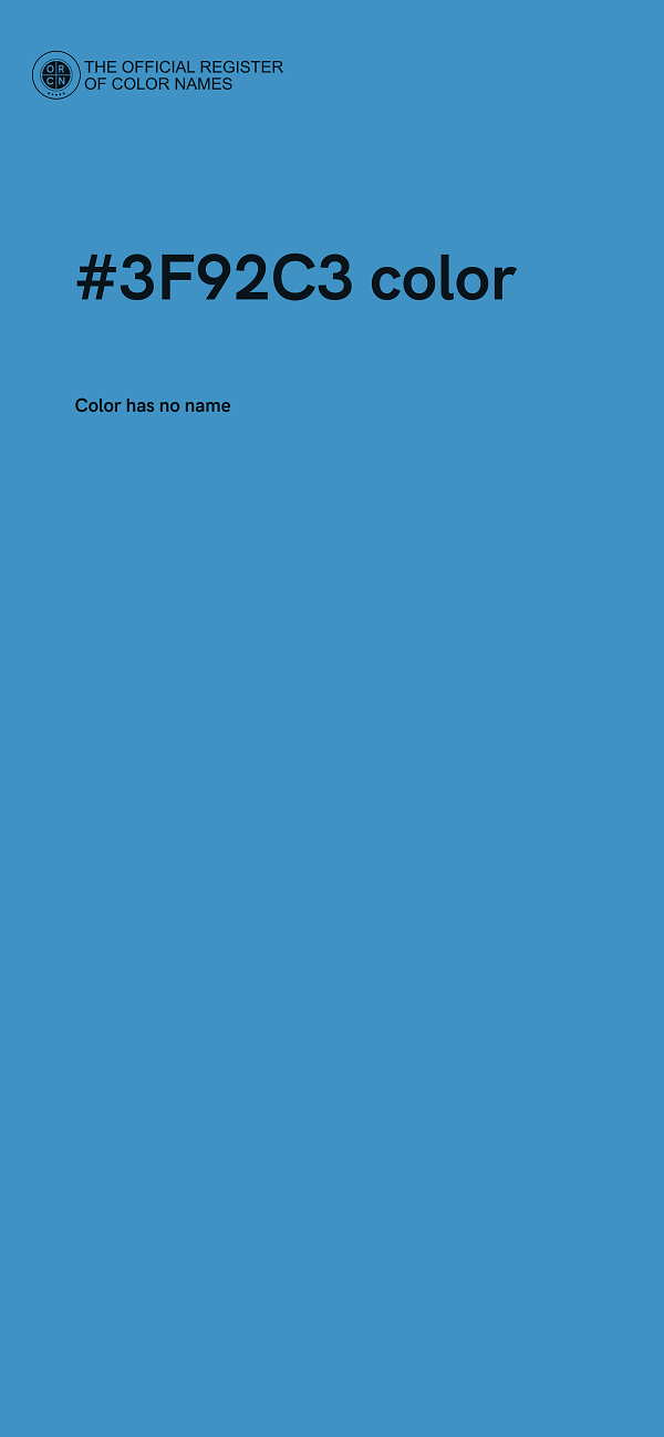 #3F92C3 color image