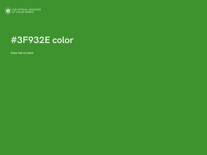 #3F932E color image
