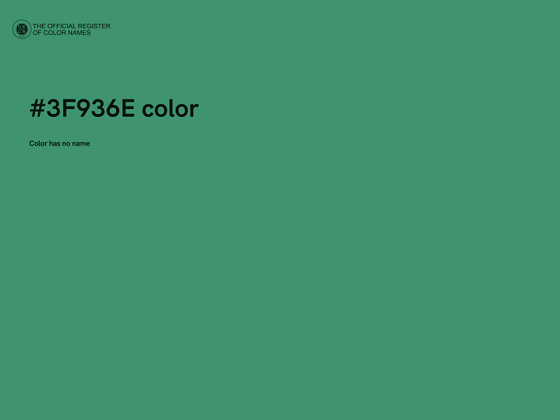 #3F936E color image